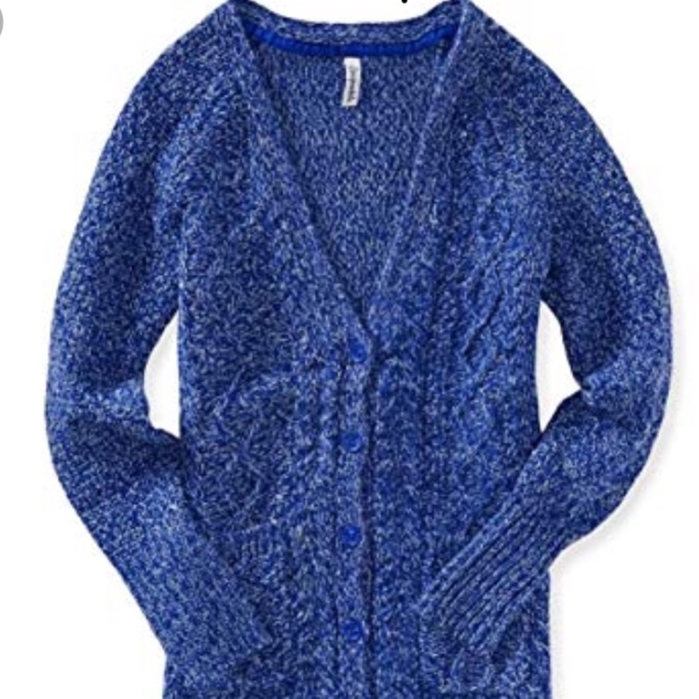 Aeropostale Blue button up cardigan